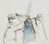 Alison Wilding, Untitled, watercolour 46.5 x 50cm