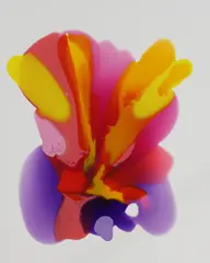 Orlanda Broom, Untitled, 'Fluid Antennae' coloured resin on canvas