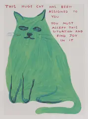 Untitled by David Shrigley, 2022 offset lithograph in colours, sold Oct 2024