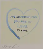 Tracey Emin, Untitled, 'Its Different When You Are in Love' offset lithograph in colours