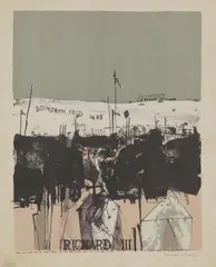 Norman Ackroyd, Untitled, 'Richard III' lithograph in colours