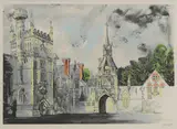 John Piper, Untitled, 'Shadwell Park' (Levinson 277) screenprint in colours