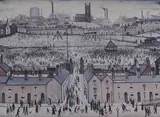 L. S. Lowry, Untitled, 'Britain at Play' offset lithograph in colours