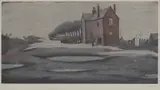 L. S. Lowry, Untitled, 'Lonely House' offset lithograph in colours