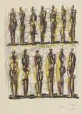 Henry Moore, Untitled, 1958 (Cranmer 41) lithograph in colours