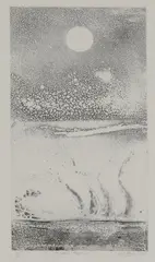 Cecil Collins, Untitled, 'The Great Happiness' etching