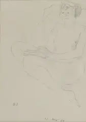 Untitled by Bernard Dunstan, pencil 31 x 22.5cm Exhibited: Royal Academy, sold Aug 2024