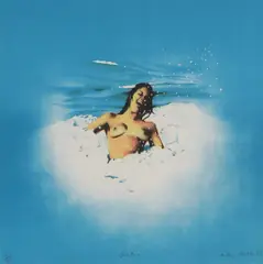 Antony Donaldson, Untitled, 'Christine' lithograph in colours