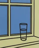 Patrick Caulfield, Untitled, I Roam My Room' screenprint in colours