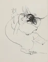 Ralph Steadman, Untitled, pen and ink 39.5 x 30.5cm