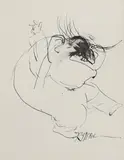 Ralph Steadman, Untitled, pen and ink 39.5 x 30.5cm