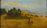 Neapolitan School, A view of the Bay of Naples with Vesuvius beyond