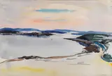 William Zorach, Landscape at water's edge