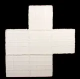 Wess Dahlberg, Titanium White, 1990, acrylic on shaped panel