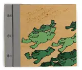 David Gilhooly, The Only Frogs you'll see in this book!, 1994, paper, collage, fabric and wood