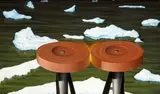 Steve Galloway, Friction Wheels, 1983, pastel on paper
