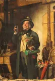 Hermann Armin Kern, The toast, oil on canvas