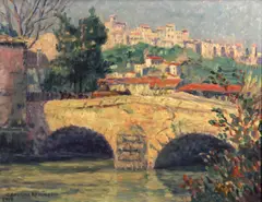Caroline Armington, Monte Carlo, 1919; Bridge at Cagnes, 1919 (a pair)