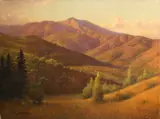 William Barr, Marin hillside, Mount Tamalpais, oil on canvas