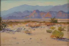 F. Carl Smith, Near Palm Springs, oil on board