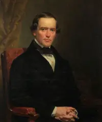 Portrait of a gentleman seated, arms clasped by Charles Loring Elliott, oil on canvas, sold Sep 2012