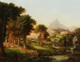 Thomas Casilear Cole, Dream of Arcadia, oil on canvas