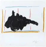 On Stage (E./B. 317) by Robert Motherwell, 1983, Lithograph in colors on white Tyler Graphics handmade paper, sold Sep 2012
