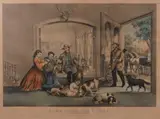 Currier & Ives, Home from the Woods: The Successful Sportsmen (G. 3092)