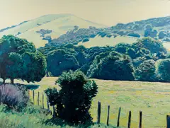 Christopher S. Gerlach, Wildflowers in Bloom - Salinas Hills, 1989, oil on canvas