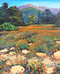 Christopher S. Gerlach, A Field of Poppies, 1989, oil on canvas