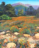 Christopher S. Gerlach, A Field of Poppies, 1989, oil on canvas
