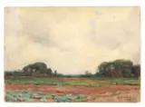 Anna Althea Hills, Across the fields, Laren, Holland