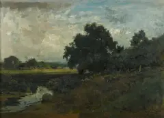 William Keith, Pastoral landscape, Marin, 1887, oil on canvas