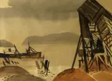 George Post, Last Cargo, watercolor on paper
