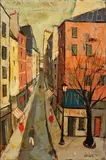 Charles Levier, French street scene