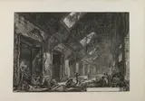 Veduta di un Eliocamino per abitarvi I'lnverno..., from Vedute di Roma (H. 133; WE. 266; F. 847) by Giovanni Battista Piranesi, 1777, Etching on laid paper watermarked G with heart and A, Hind's first state (of 3), sold Aug 2012
