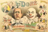 Louis Galice, Les Doré, Excentriques Musicaux, c. 1900, Lithograph in colors on wove paper