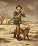 Thomas Barker, The woodman, oil on canvas