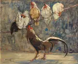Paul-Henri Clement-Rene, Un perchoir (A perch); Un coin de poulailler (Corner of a barn) (2)