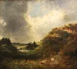 John Constable, Hampstead Heath, oil on canvas