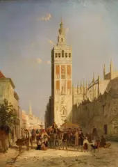 William Raymond Dommersen, Seville, oil on canvas