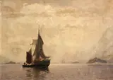 Georg Anton Rasmussen, Fishing boats in a fjord