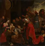 The Adoration of the Magi by Peter Paul Rubens, oil on canvas, sold Aug 2012