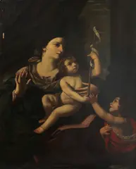 Guido Reni, The Virgin and Child with St. John the Baptist, oil on canvas