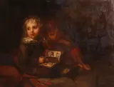 Christian Leberecht Vogel, Die Söhne des Künstlers (The children of the artist), oil on canvas