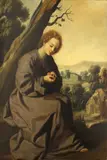 Francisco de Zurbarán, The young Christ wounded by a thorn, oil on canvas