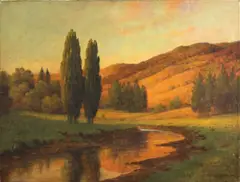 In Marin County by William Barr, oil on canvas, sold Aug 2012