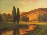 William Barr, In Marin County, oil on canvas
