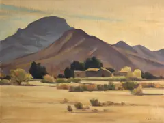 Edith Anne Hamlin, Picacho Preieto, 1941, oil on canvas board