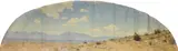 Harry B. Wagoner, Covered wagon on the plains, oil on canvas